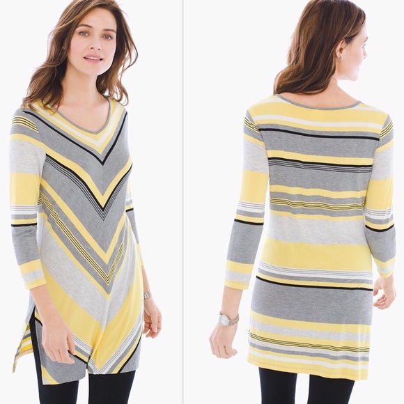 Chico's Tops - Chico’s | Women’s Zenergy Chevron Print Tunic